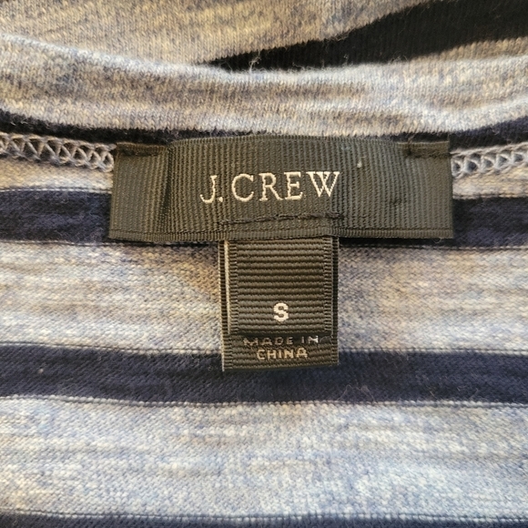 J. Crew Striped Cotton Side Zipper Dress Size Small - Picture 5 of 5